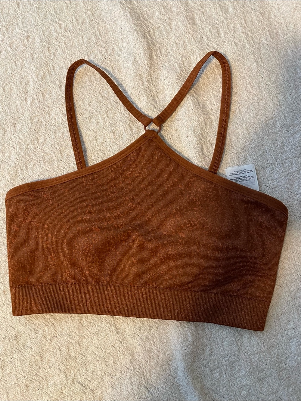 $25/2 Gymshark Adapt Fleck Seamless Halter Neck Sport Bras Size XS